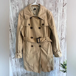 J. Crew Tan Trench Coat